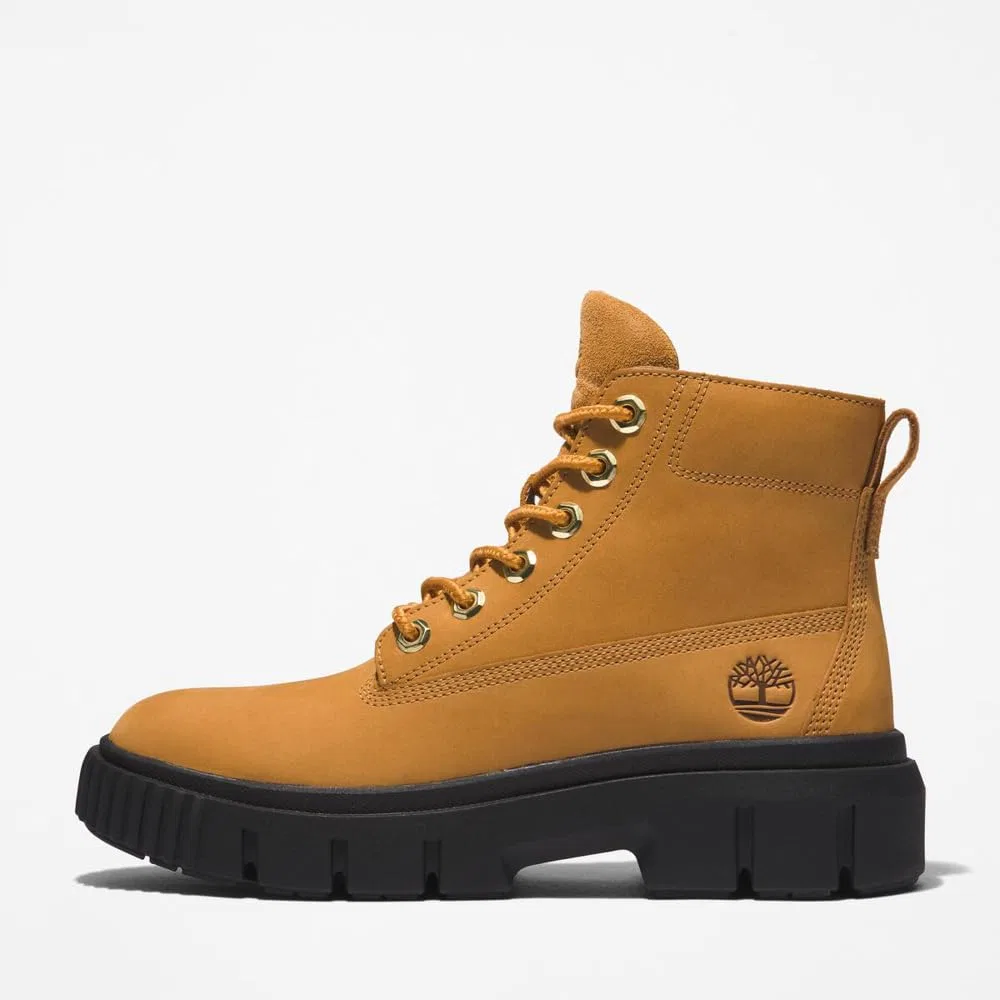 картинка Женские ботинки кожаные Timberland Greyfield Field Mid, Brown от магазина Одежда+