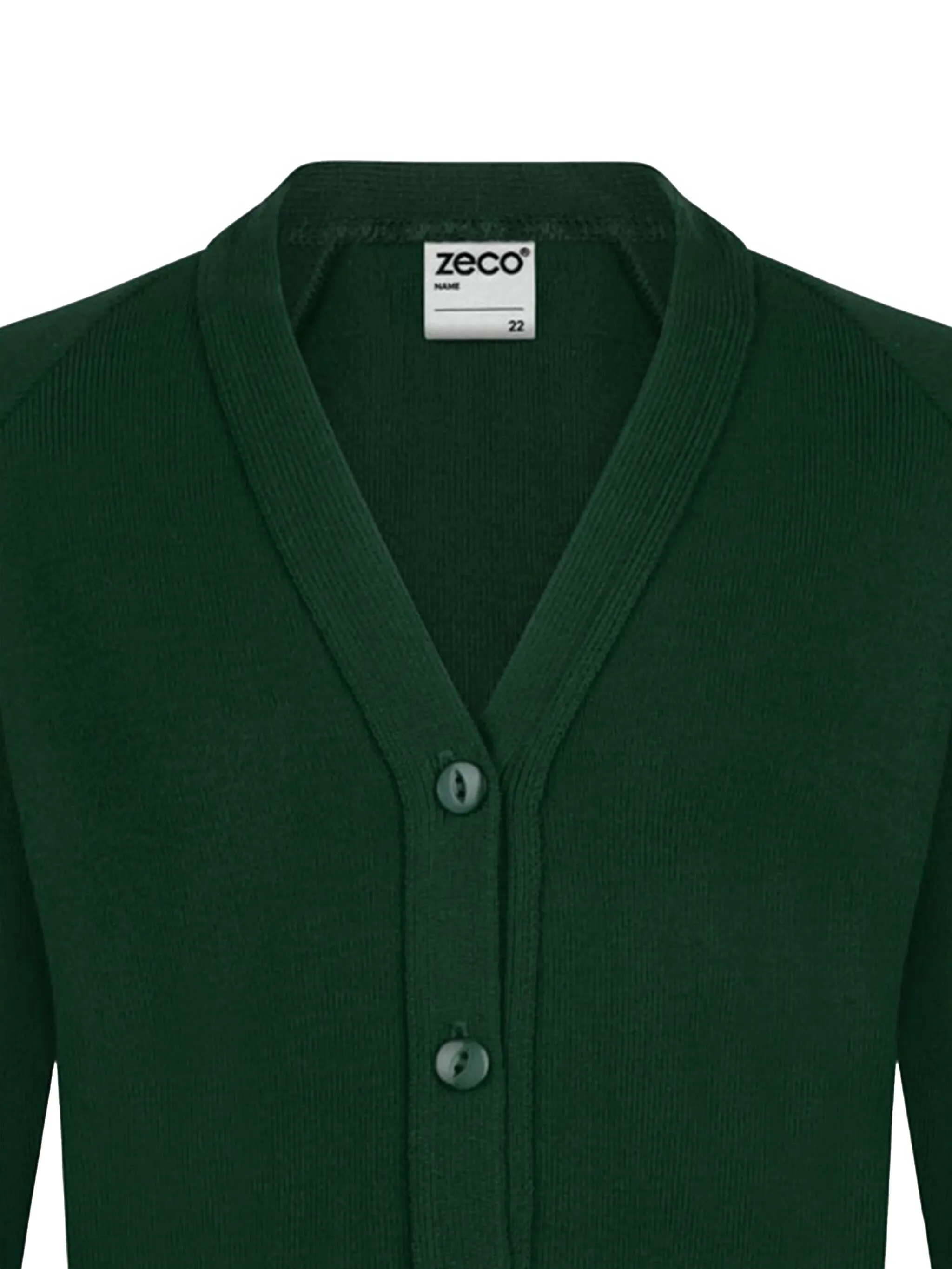 картинка Кардиган с V-образным вырезом Zeco Schoolwear Kids, зеленый от магазина Одежда+