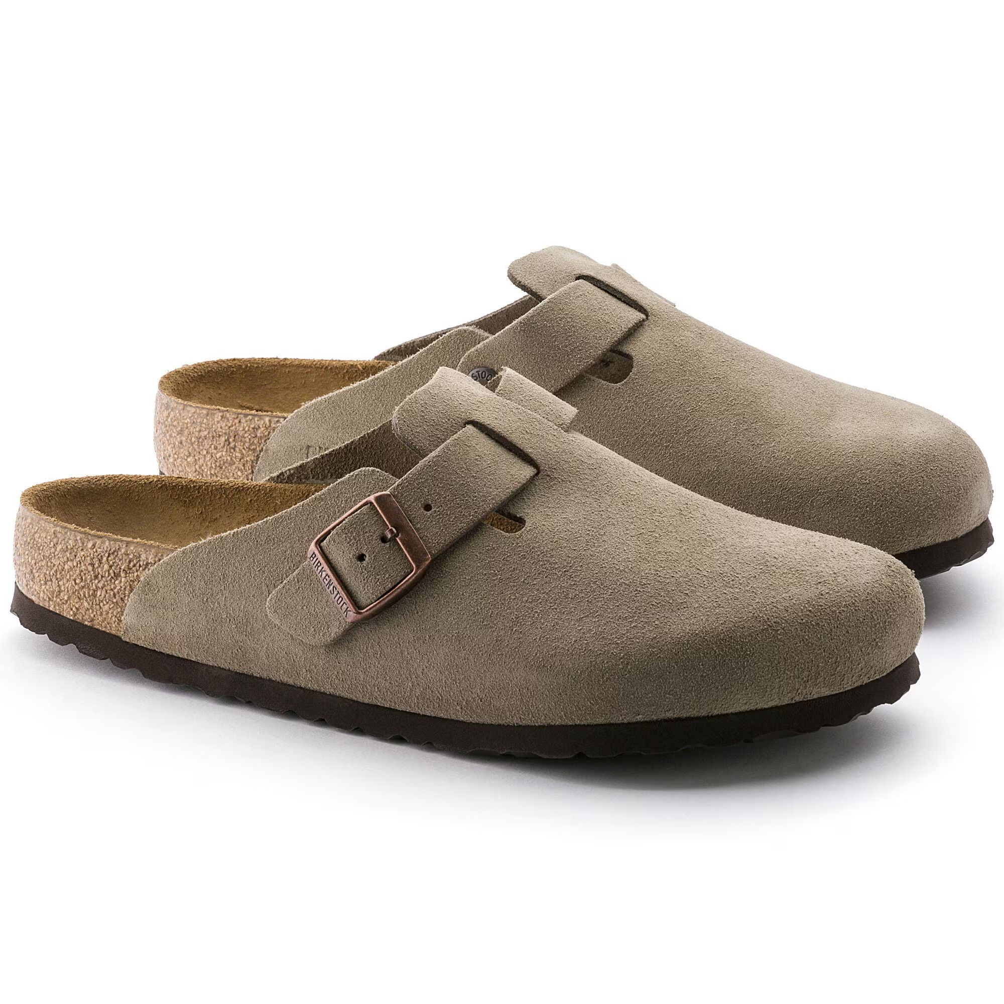 картинка Клоги Birkenstock Boston Soft Footbed из замши от магазина Одежда+