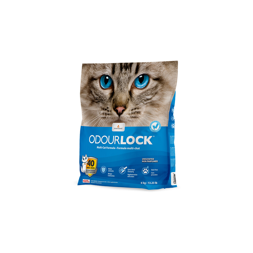 картинка Комкующийся наполнитель для кошачьего туалета Intersand Odourlock 6 кг от магазина Одежда+