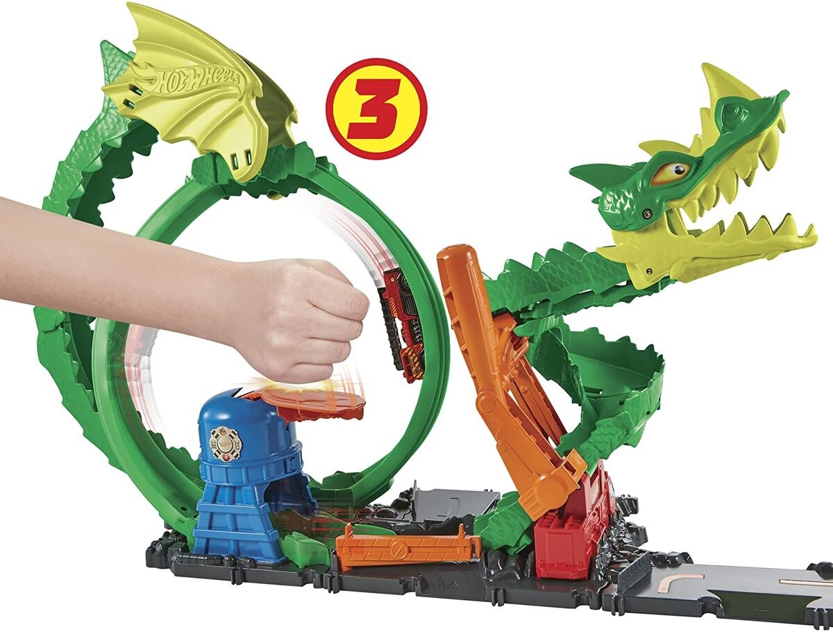 картинка Hot Wheels, City, Dragon Loop, набор треков, HDP03 от магазина Одежда+