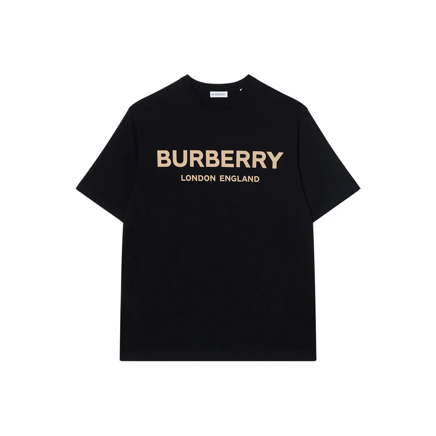 картинка Футболка Burberry Logo Cotton, унисекс, черный от магазина Одежда+