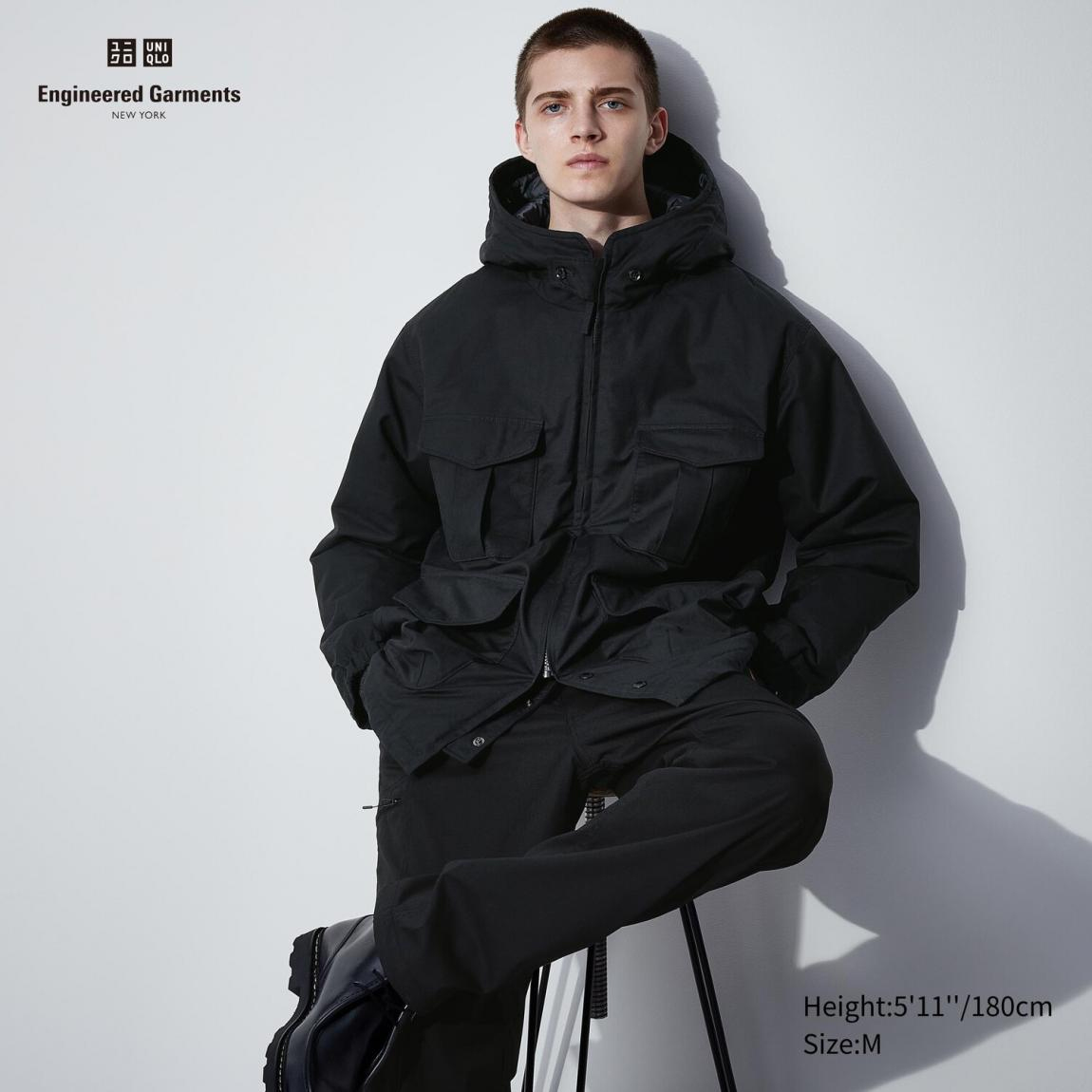 картинка Куртка UNIQLO HEATTECH ветрозащитная, черная от магазина Одежда+