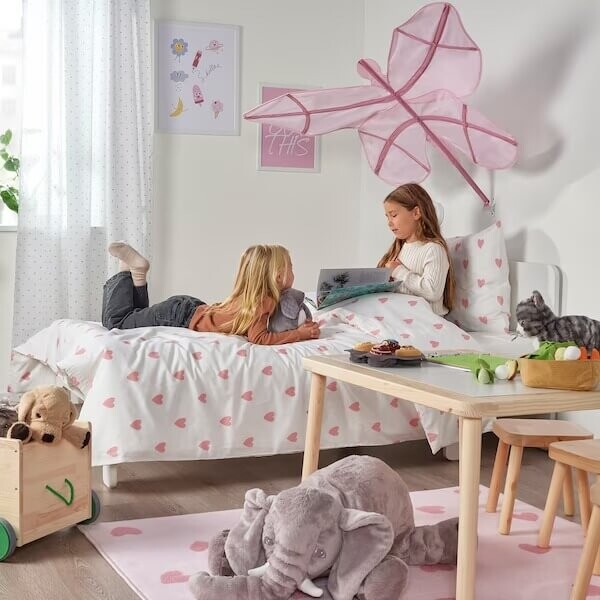 картинка Ковер Ikea Barndröm, 133x160 см, розовый от магазина Одежда+