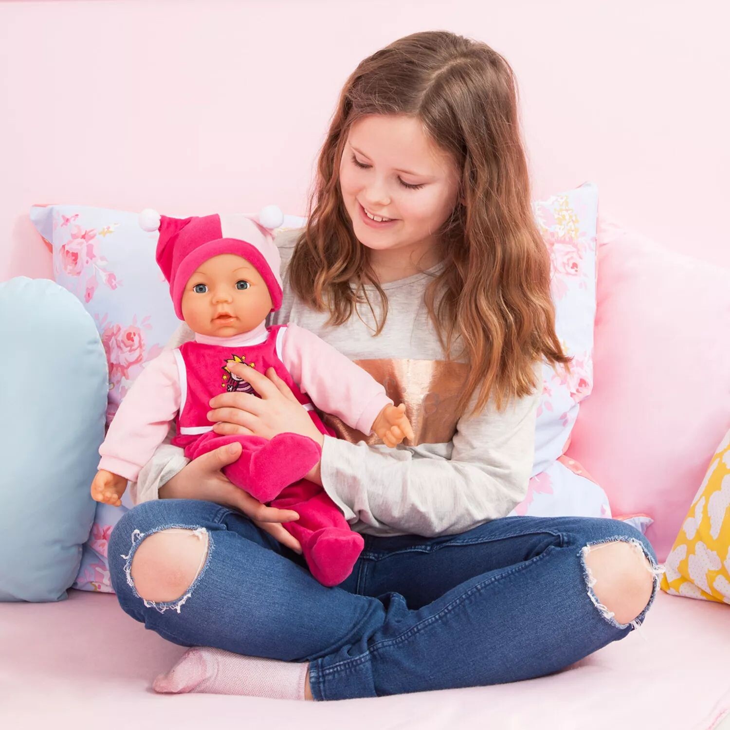 картинка Многофункциональная 18-дюймовая кукла Bayer Hello Baby Bayer от магазина Одежда+