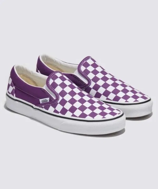картинка Слипоны классические, Checkerboard Magic Vans, фиолетовый от магазина Одежда+