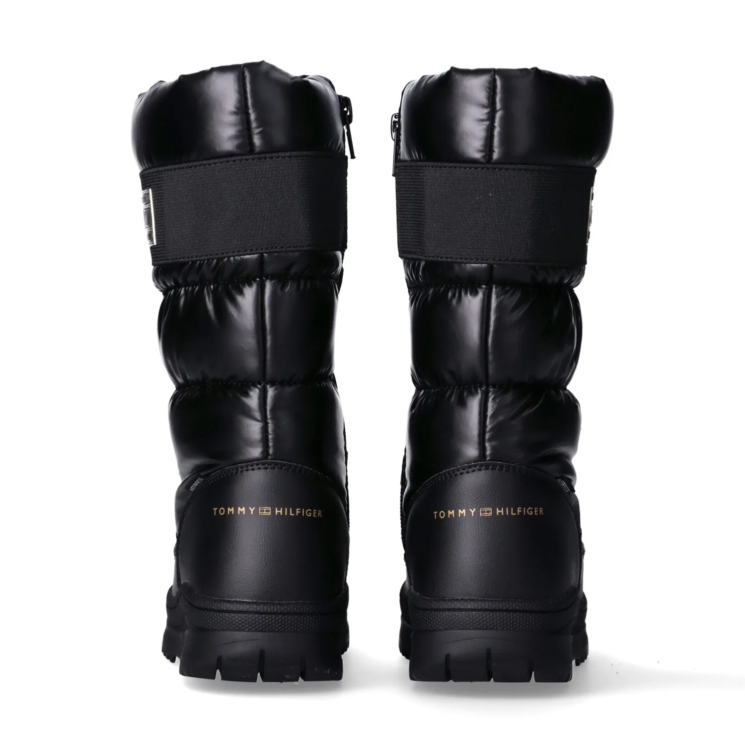 картинка Женские зимние дутики со шнуровкой Tommy Hilfiger, Black от магазина Одежда+