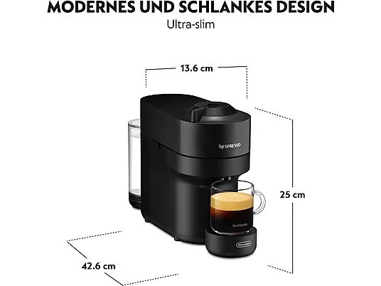 картинка Кофемашина капсульная DeLonghi Nespresso Vertuo Pop ENV90.B, черный от магазина Одежда+