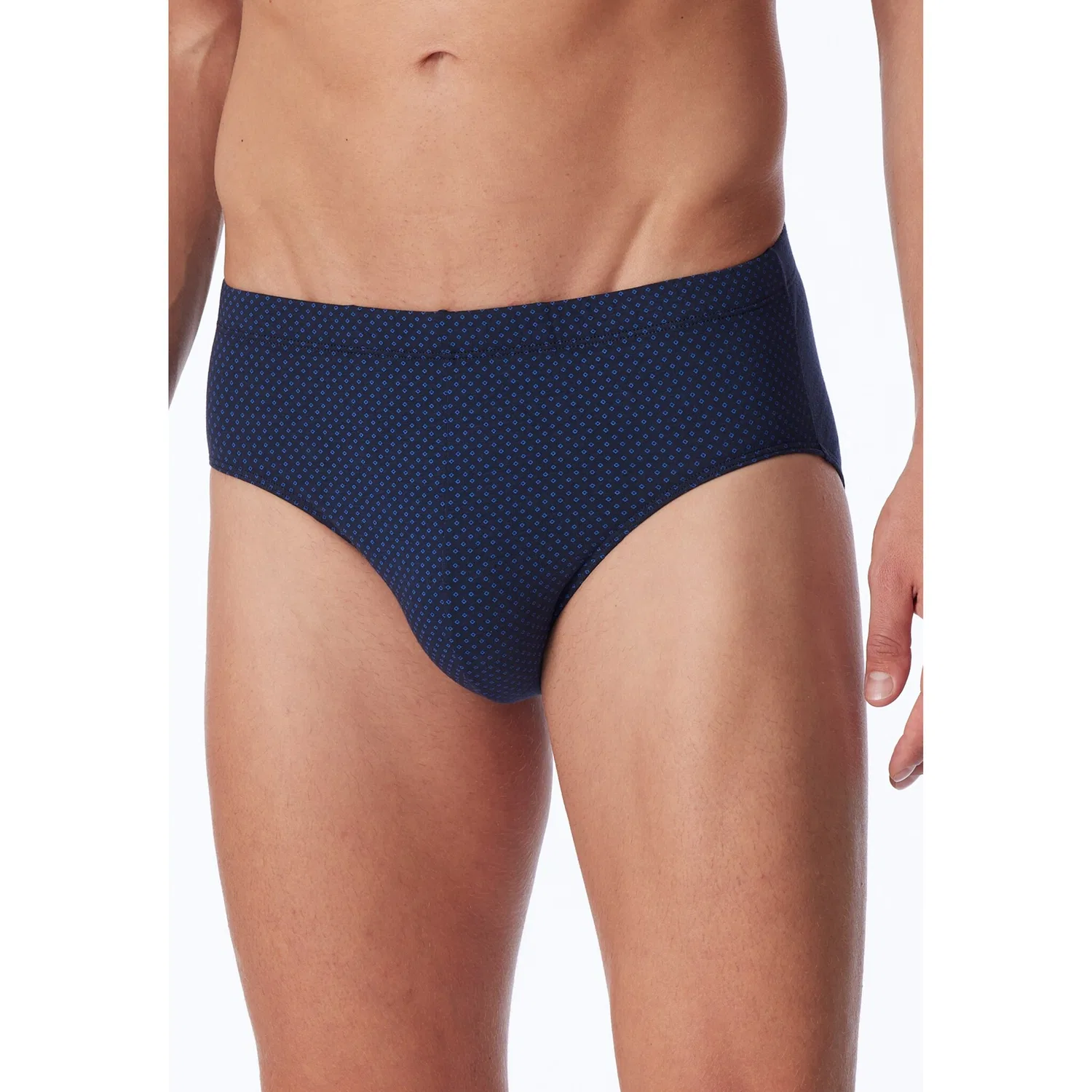 картинка Мужской мини-слип с принтом Cotton Casual Schiesser, Blue от магазина Одежда+