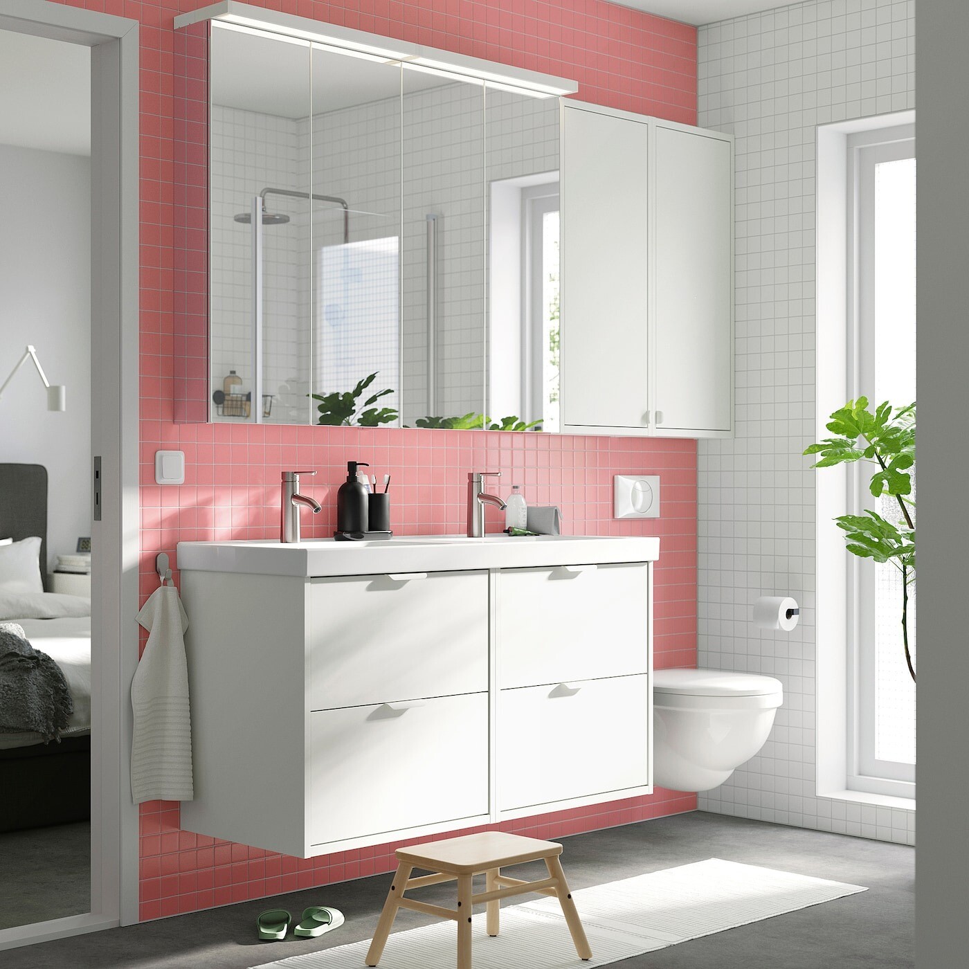 картинка Шкаф Ikea Havback, 40х15х95 см, белый от магазина Одежда+