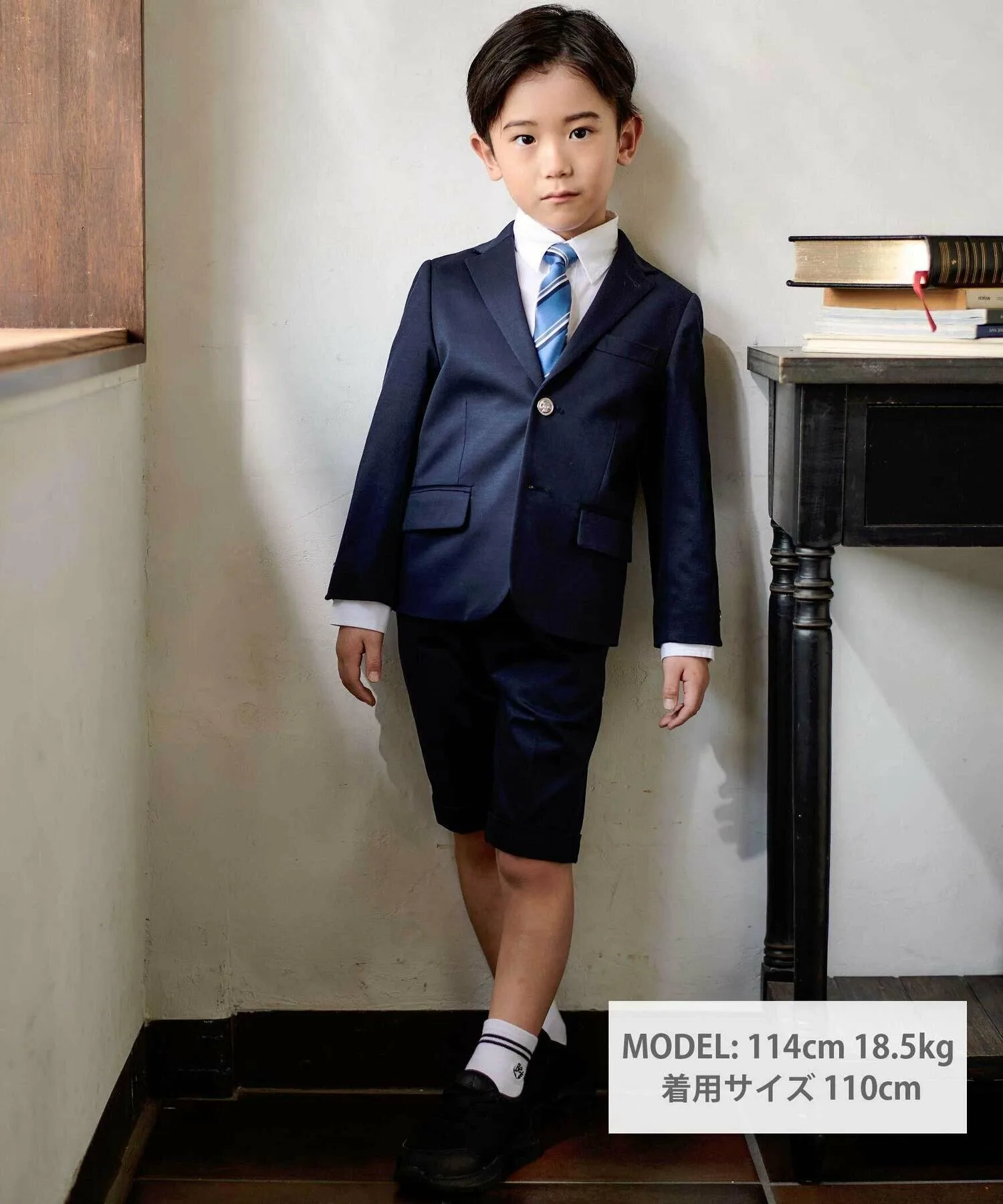 картинка Пиджак строгого кроя (110-130 см) BeBe, Navy от магазина Одежда+