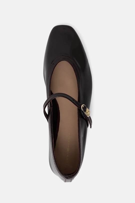 картинка Кожаные балетки BALLERINA MARYJANE PATENT Tommy Hilfiger, бордовый от магазина Одежда+