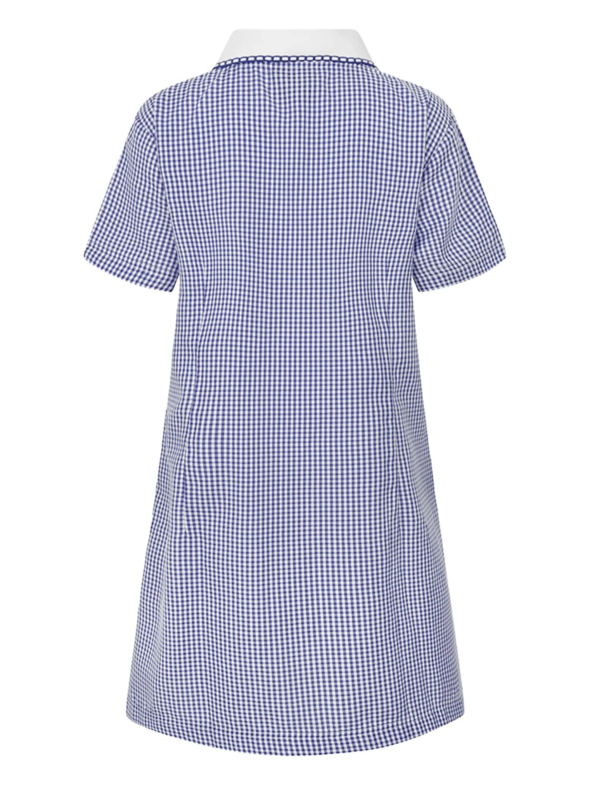 картинка Платье в клетку гингем на молнии Zeco Schoolwear Kids, синий от магазина Одежда+