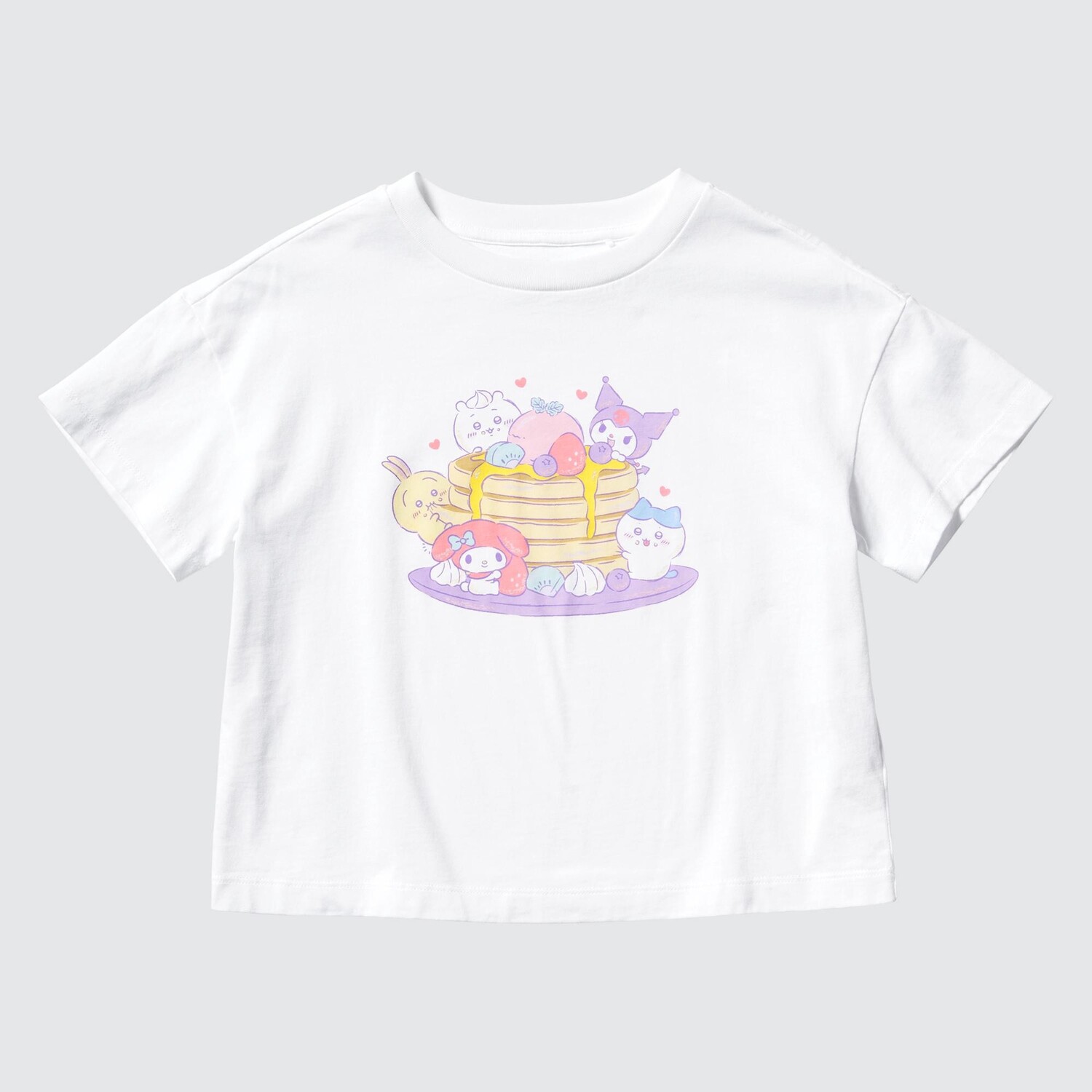 картинка Детская футболка Chiikawa X Sanrio с рисунком UT UNIQLO, белый от магазина Одежда+