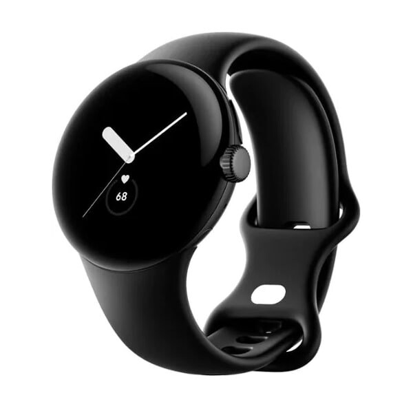 картинка Умные часы Google Pixel Watch, (Wi-Fi), черный матовый/обсидиан от магазина Одежда+