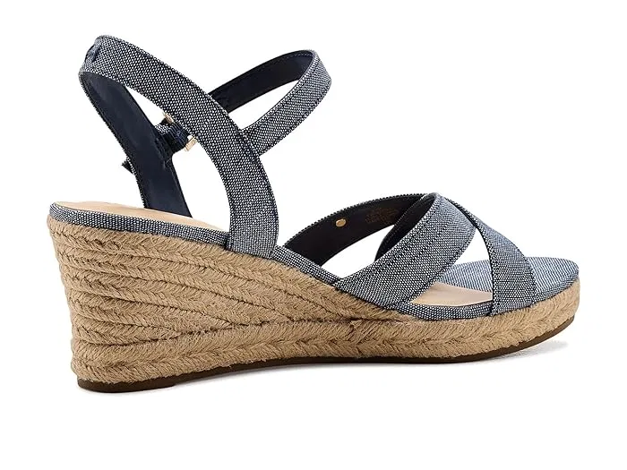 картинка Босоножки на танкетке Genea Tommy Hilfiger, Medium Blue Stripe от магазина Одежда+