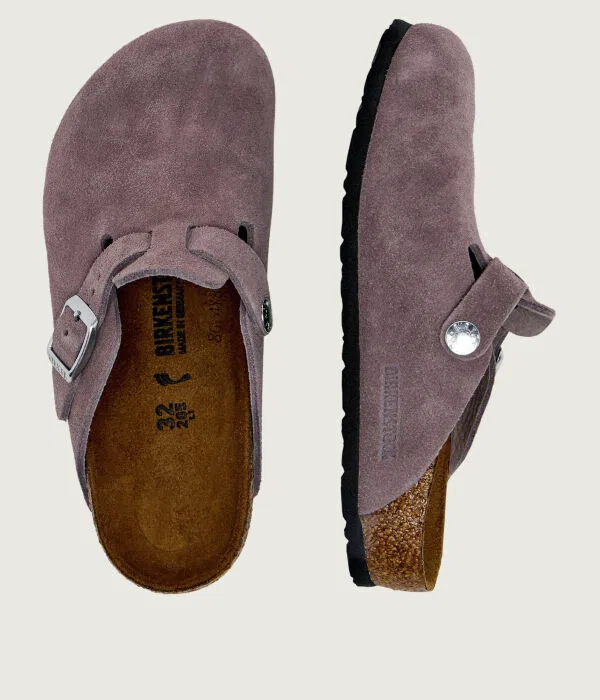 картинка Детские сандалии-мюли Boston Leve Birkenstock, фиолетовый от магазина Одежда+