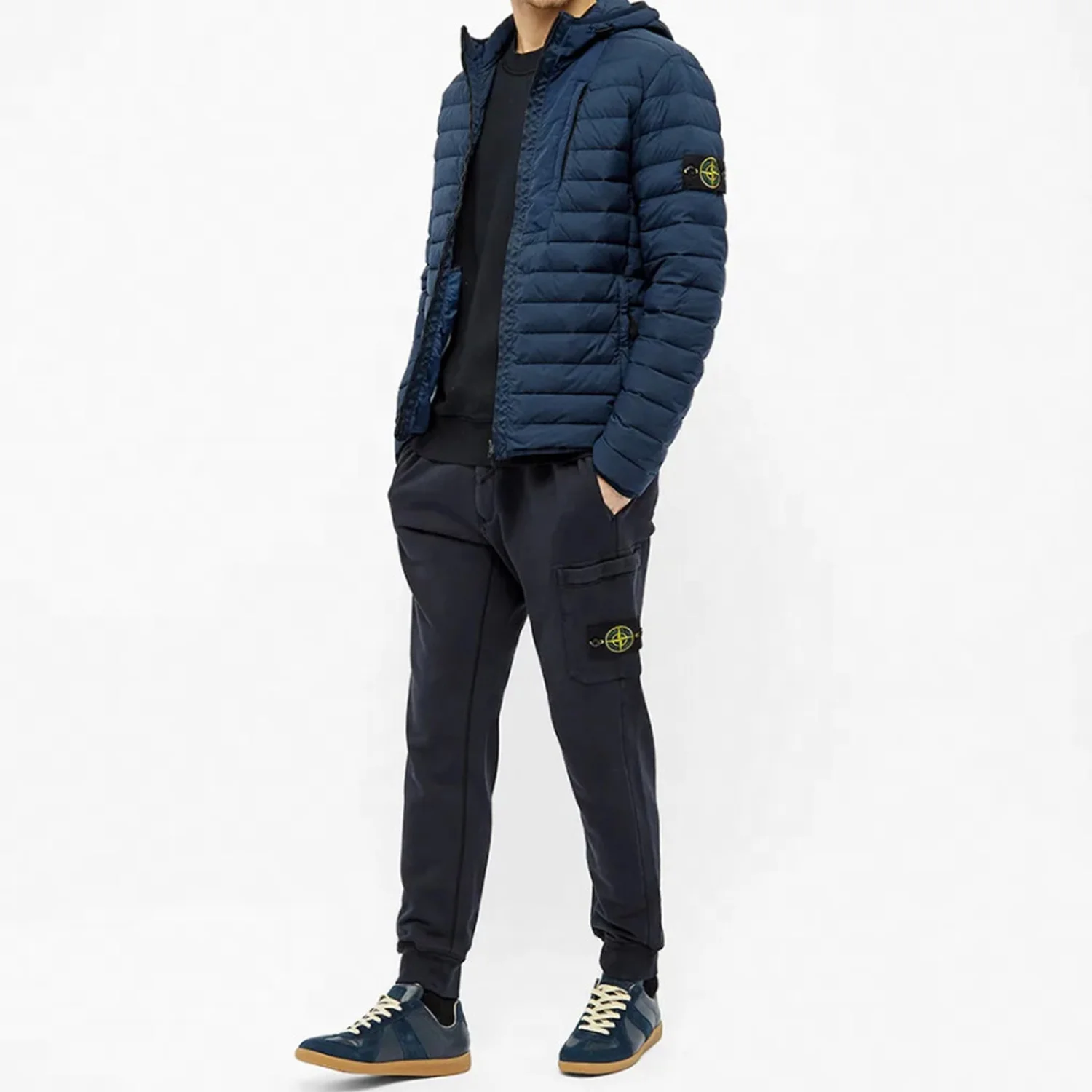 картинка Мужской свитшот Stone Island, темно-синий от магазина Одежда+
