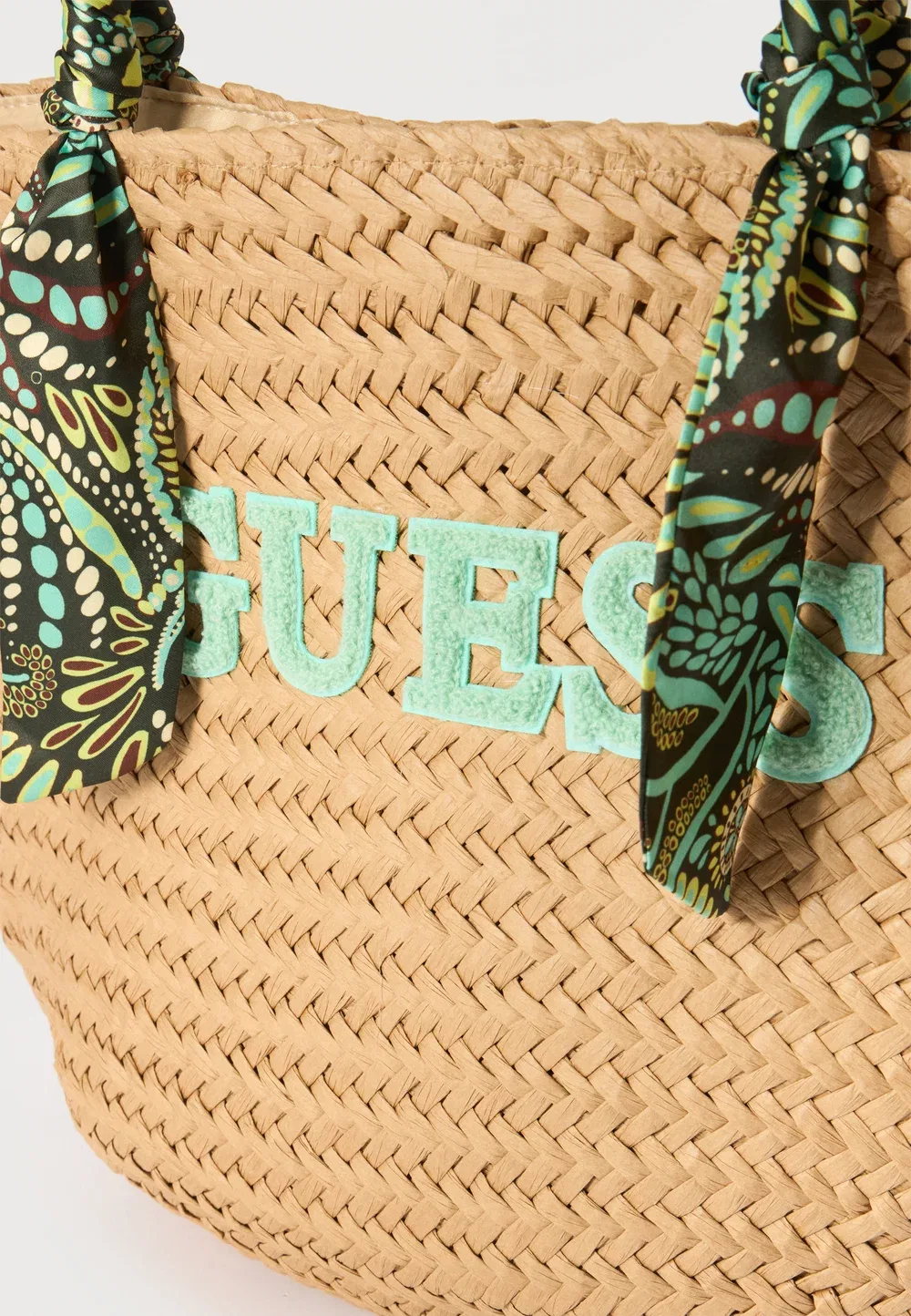 картинка Соломенная пляжная сумка Guess, Beige от магазина Одежда+