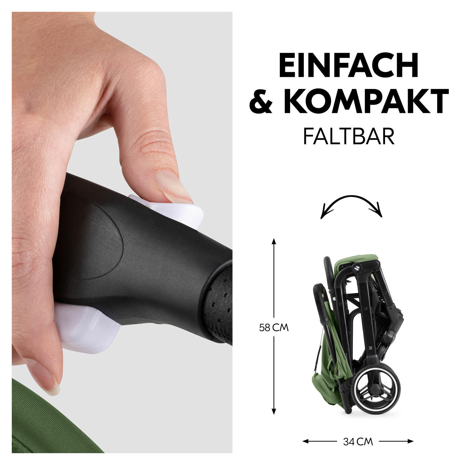 картинка Buggy travel n care plus green Hauck, зеленый от магазина Одежда+