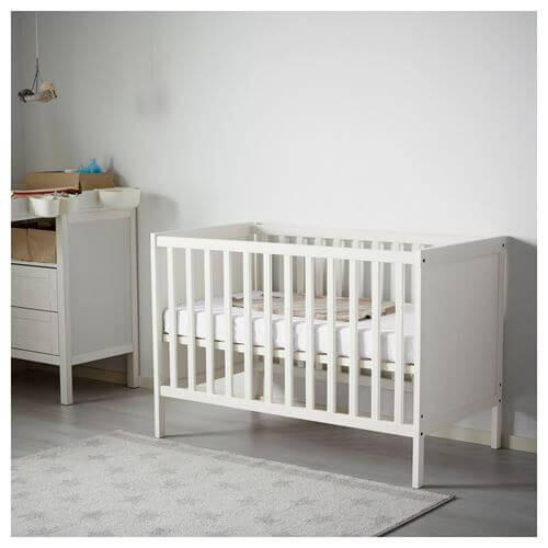 картинка Кроватка детская Ikea, 60x120 см, Sundvik, белый от магазина Одежда+