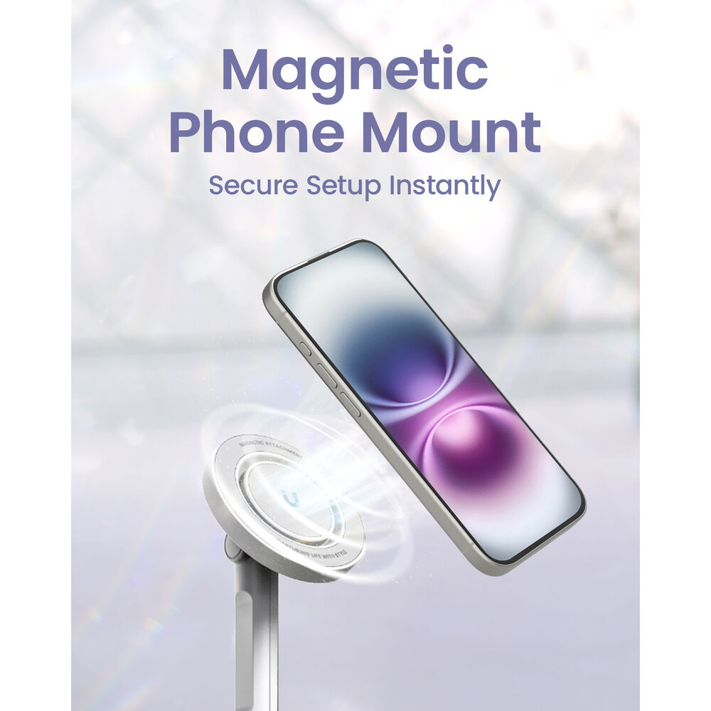 картинка KraftGeek JustTap Magnetic Smartphone Tripod (White) от магазина Одежда+