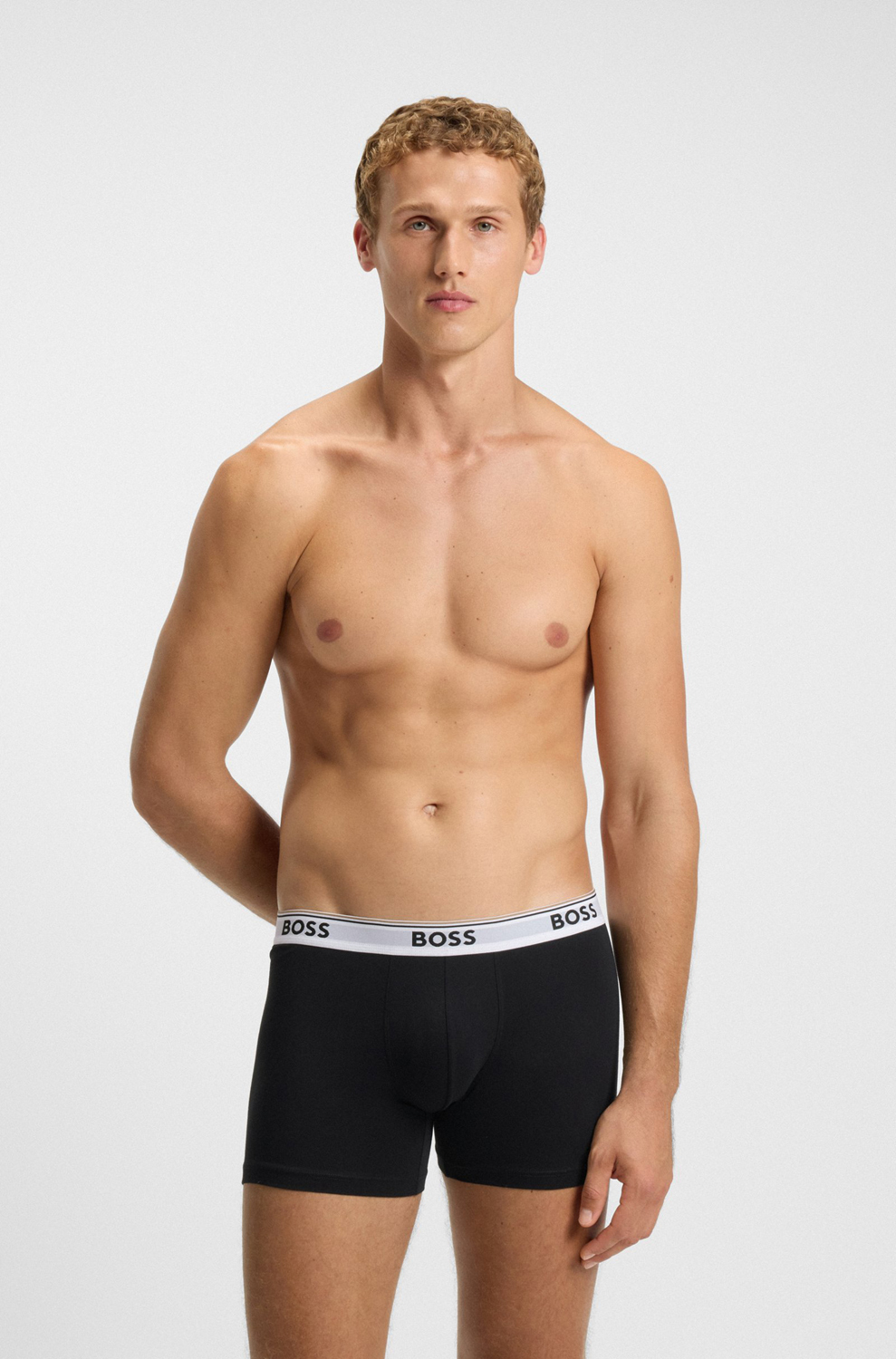 картинка Комплект боксеров BOSS Menswear (3 шт.), черный — SS26 от магазина Одежда+