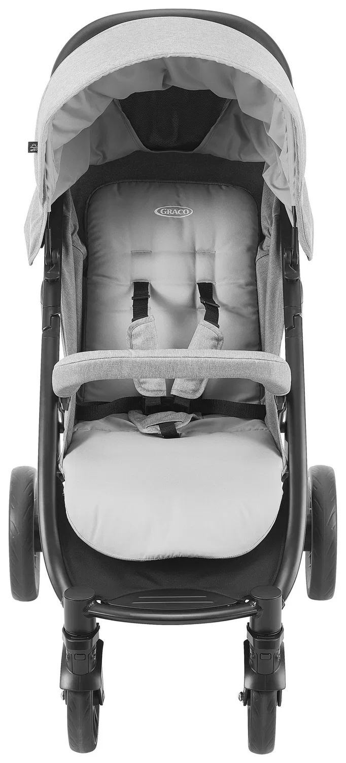 картинка Прогулочная коляска buggy eezefold dlx lunar Graco, серый от магазина Одежда+