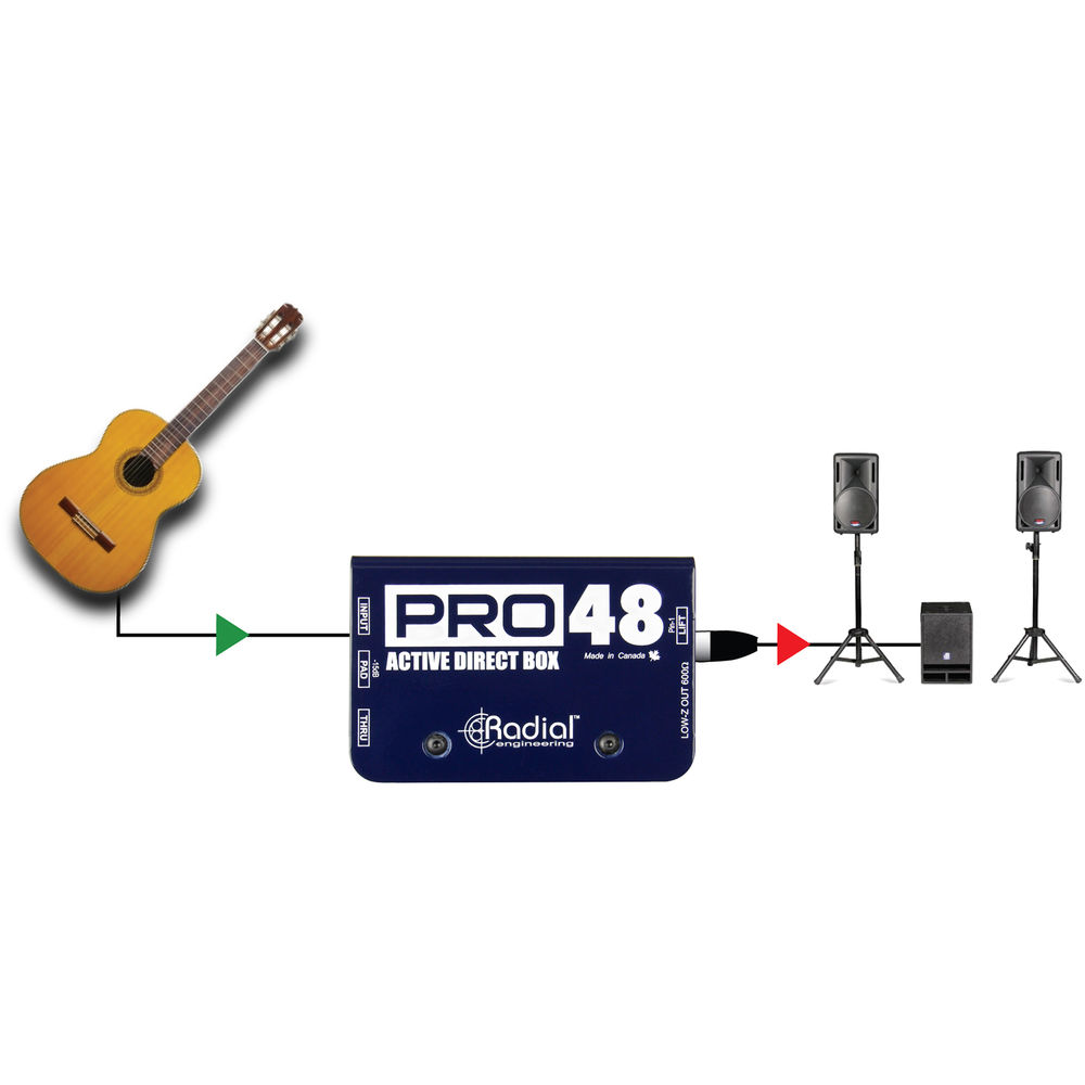 картинка Директ-бокс Radial Engineering Pro48 Active Direct Box R800 1105 от магазина Одежда+