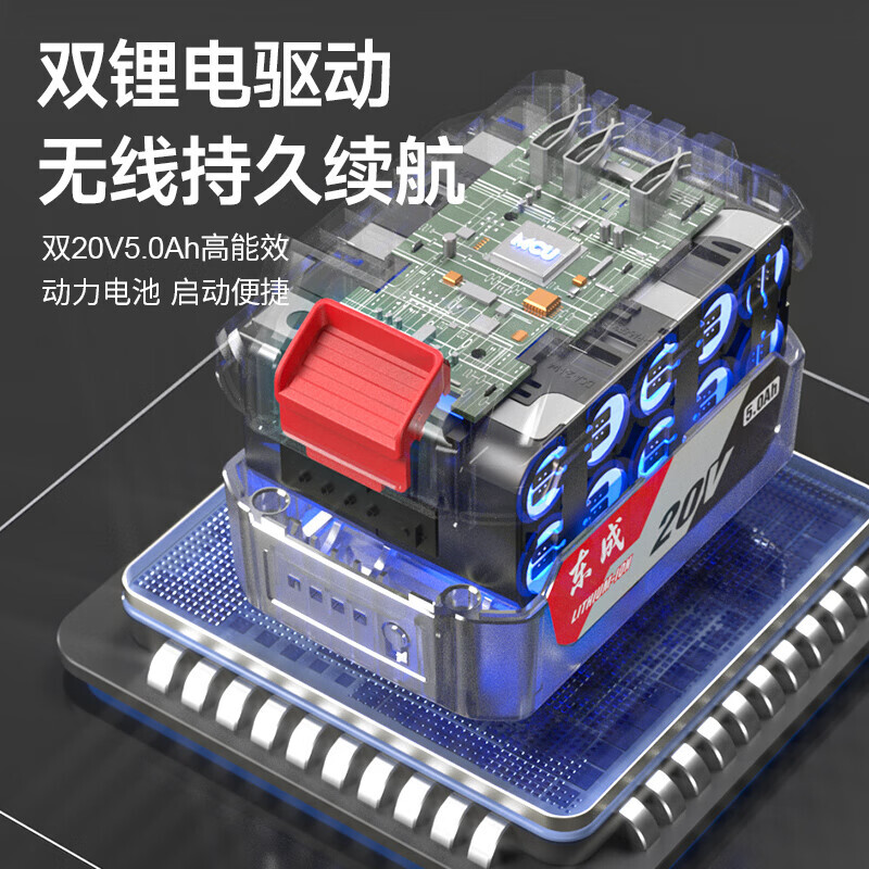 картинка Электрическая газонокосилка Dongcheng, ручная газонокосилка, многофункциональная газонокосилка, бесщеточная газонокосилка с литиевой батареей, 6-скоростная регулировка Dong Cheng от магазина Одежда+
