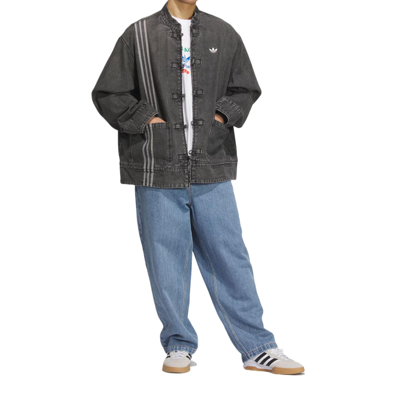 картинка Adidas Originals Куртка джинсовая унисекс, Medium Denim Black от магазина Одежда+