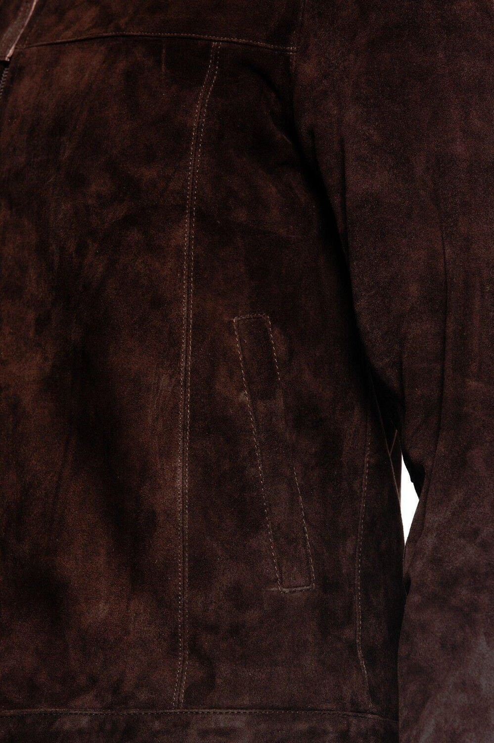 картинка Куртка Infinity Leather Retro Goat Suede Leather Harington, коричневый от магазина Одежда+