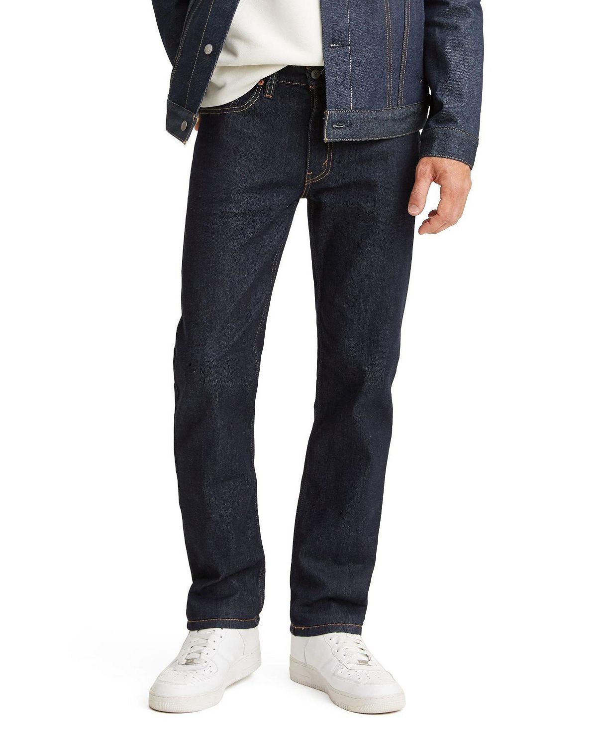 картинка Джинсы Levi’s 514 Flex Straight-Fit, черно-синий от магазина Одежда+