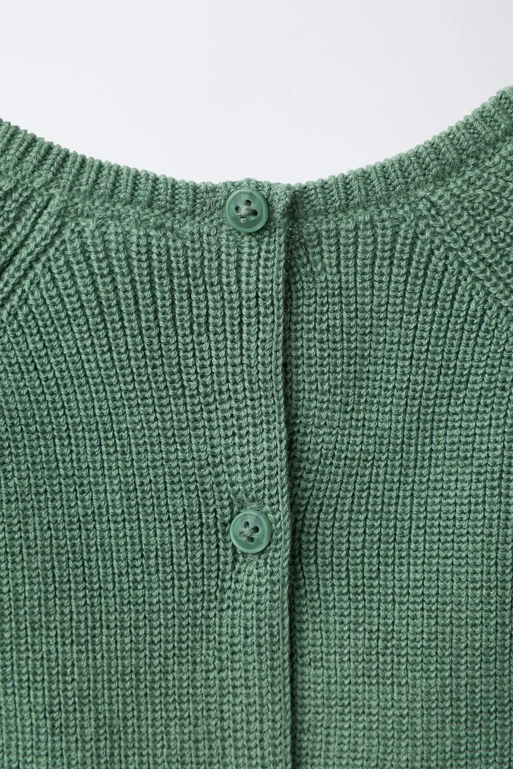 картинка Свитер изнаночной вязки ZARA, Green от магазина Одежда+