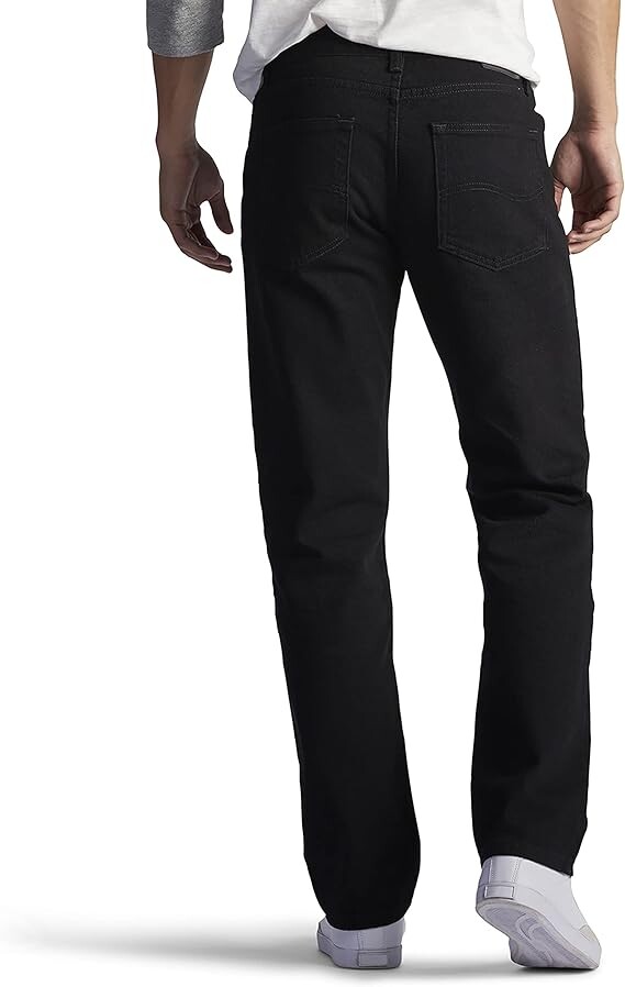 картинка Джинсы Lee Regular Fit Straight Leg, черные от магазина Одежда+