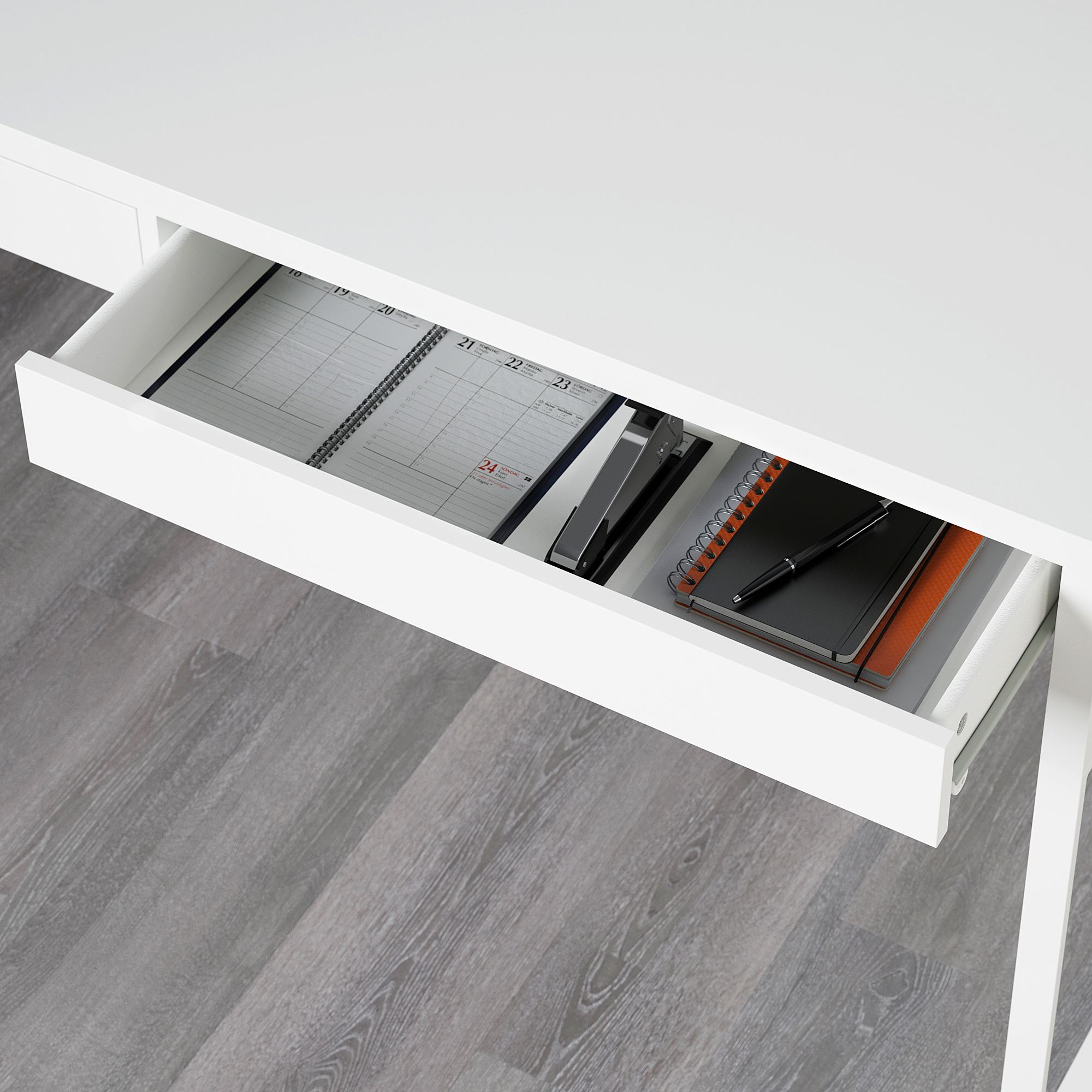картинка Письменный стол IKEA MICKE, 142x50 см, белый от магазина Одежда+