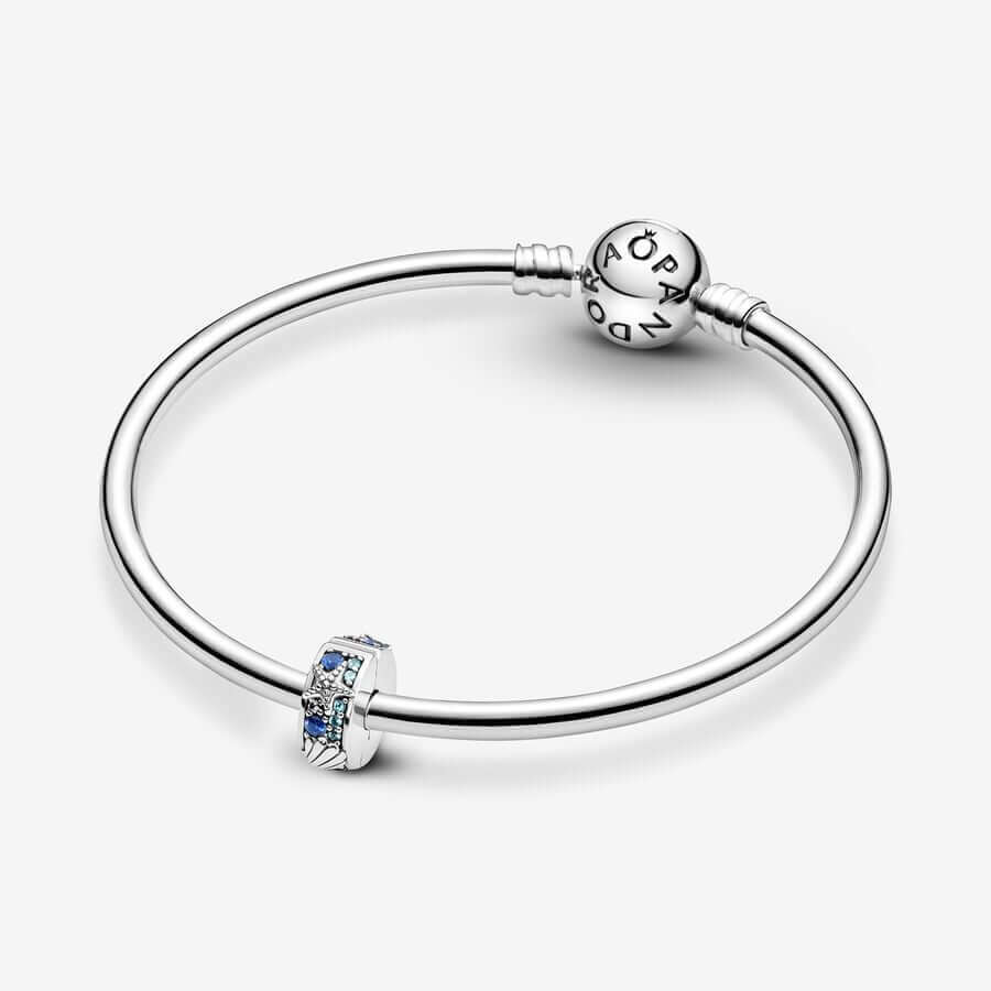 картинка Шарм-клипса Pandora Moments Tropical Starfish & Shell, серебро/синий от магазина Одежда+