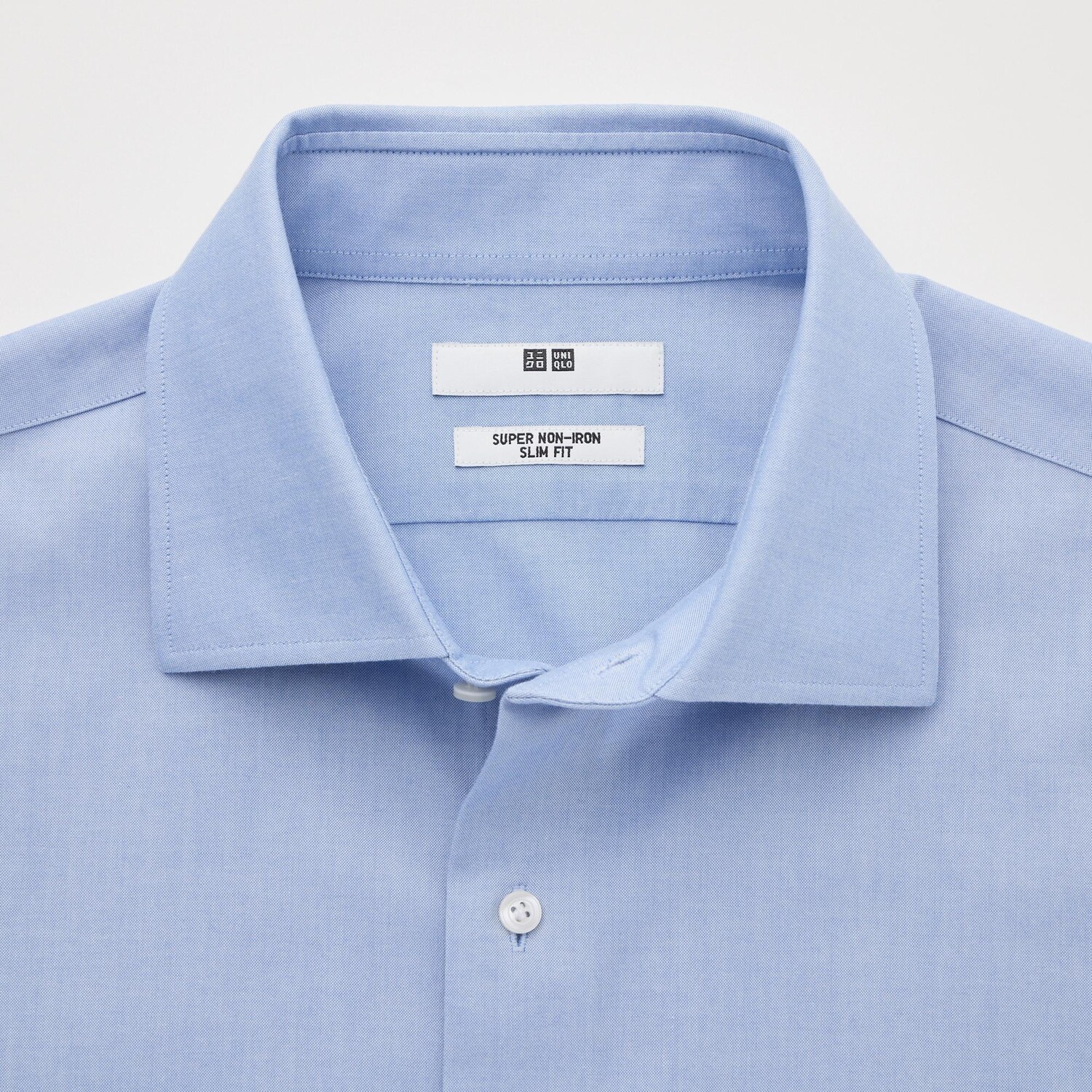 картинка Рубашка Uniqlo Super Non-Iron Slim, 60 светло-синий от магазина Одежда+