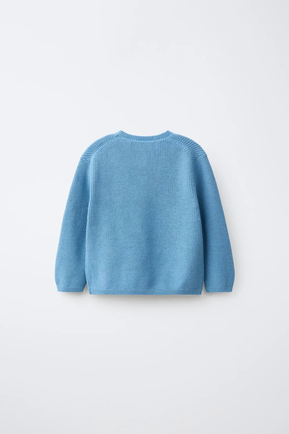 картинка Кардиган из лицевых нитей ZARA, Mid-blue от магазина Одежда+