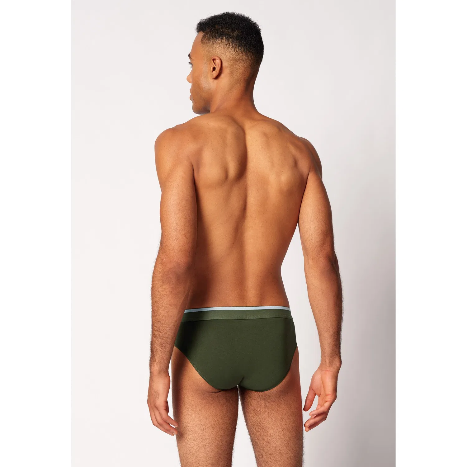 картинка Мужские трусы-слипы классические хлопковые Skiny, Olive/Blue/Black от магазина Одежда+