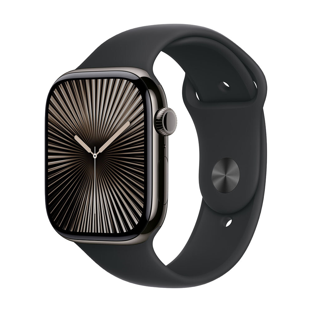 картинка Ремешок Apple Sport Band, 46 мм, S/M, Black от магазина Одежда+