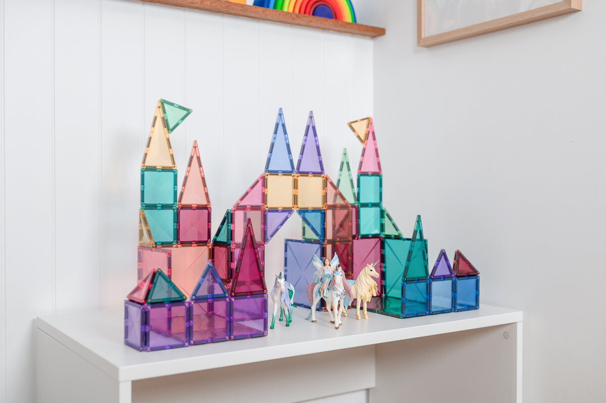 картинка Магнитные блоки Pastel Starter Pack 64 элемента Connetix от магазина Одежда+