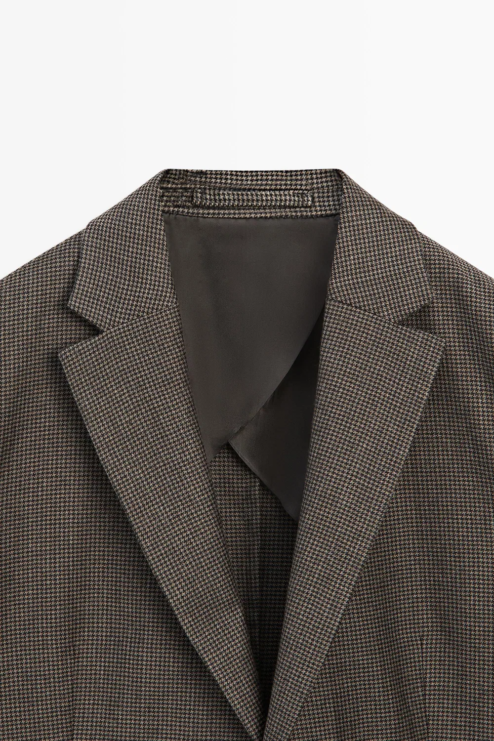 картинка Блейзер Massimo Dutti, с декоративными карманами, коричневый от магазина Одежда+