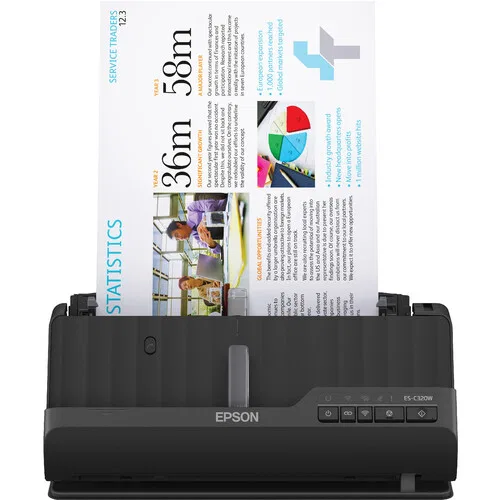 картинка Компактный беспроводной сканер Epson Workforce ES-C320W от магазина Одежда+