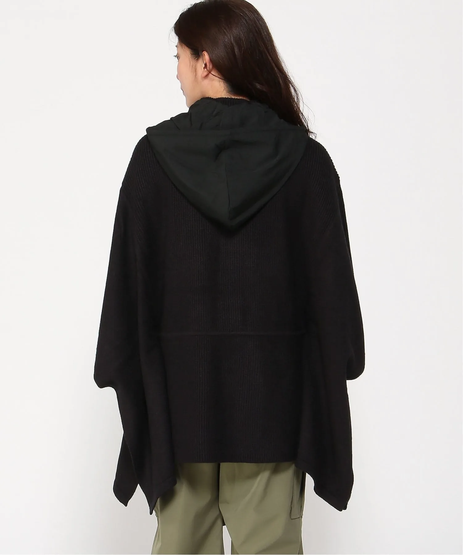 картинка Карман капюшона пончо Desigual, Gray/Black/2000 от магазина Одежда+