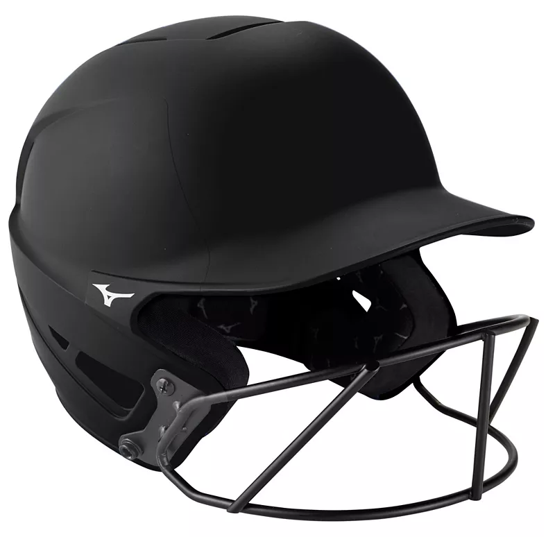 картинка Mizuno F6 Софтбольный шлем для ватина, черный от магазина Одежда+