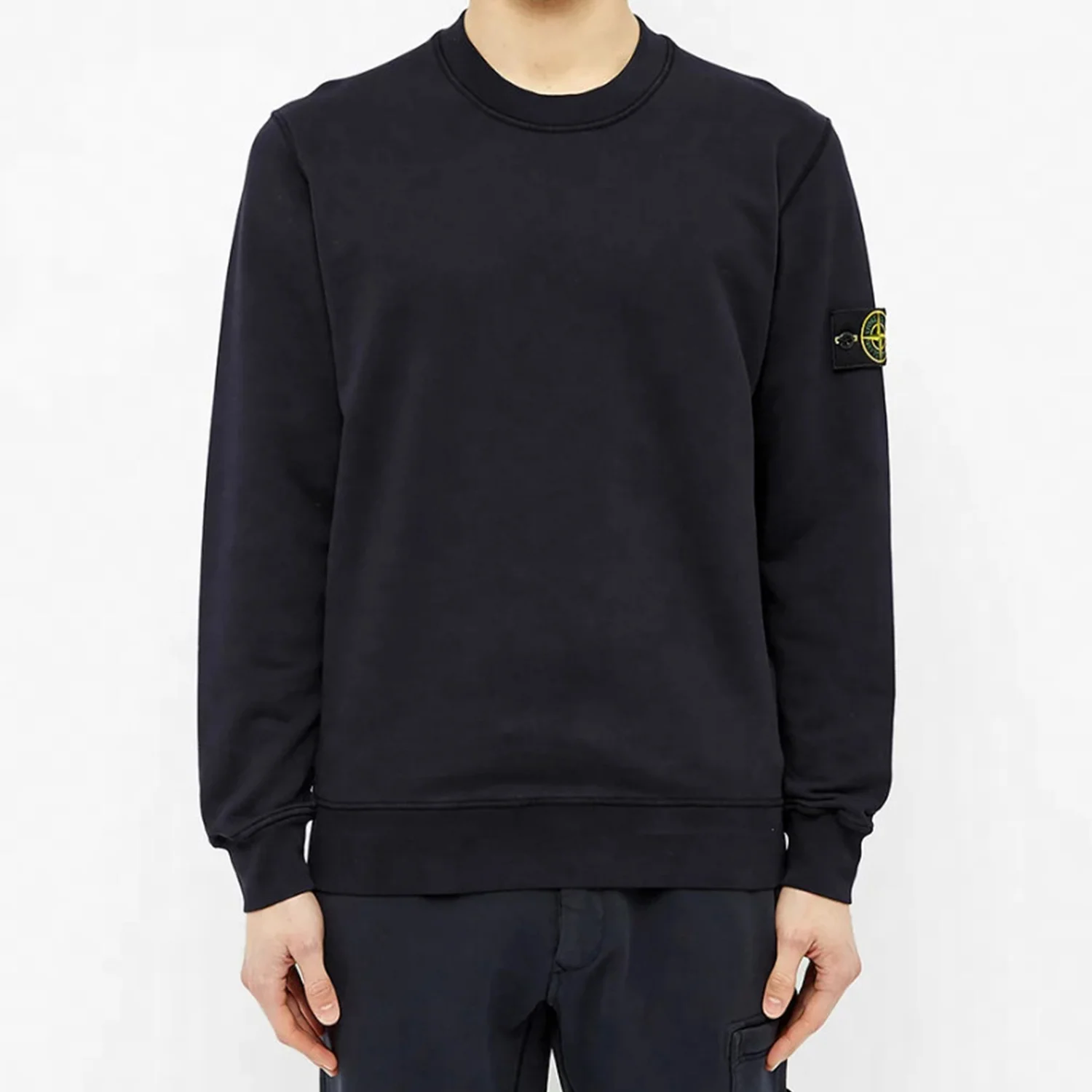 картинка Мужской свитшот Stone Island, темно-синий от магазина Одежда+