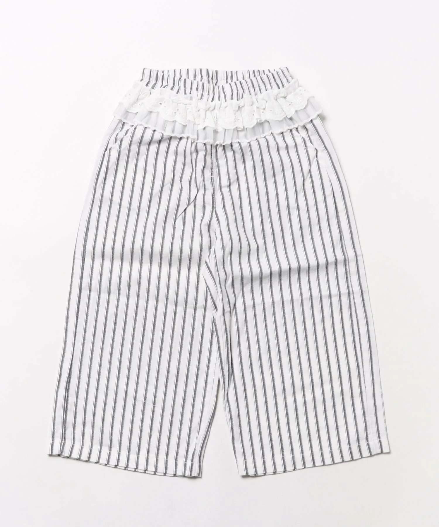 картинка Детские полосатые широкие штаны Aimoha Kids, gray от магазина Одежда+