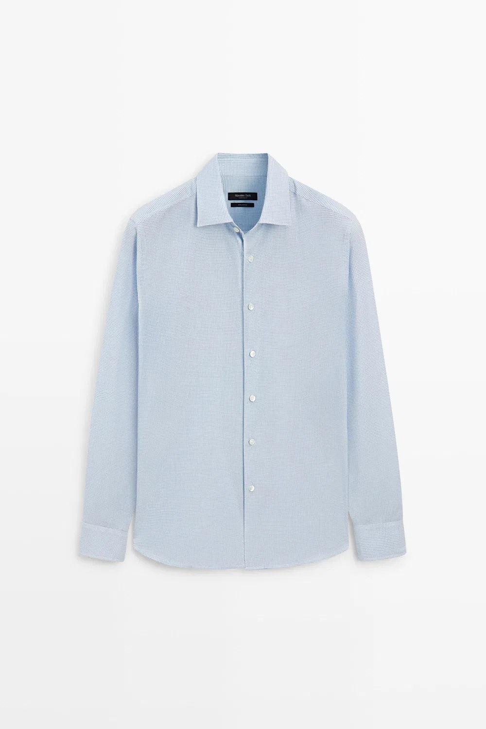 картинка Рубашка Massimo Dutti 100% Cotton Regular Fit Plaid, синий от магазина Одежда+