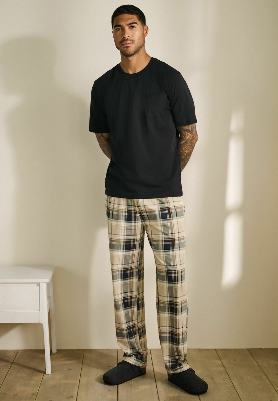 картинка Пижамный комплект Next SET STANDARD, Neutral Black Check/Black от магазина Одежда+